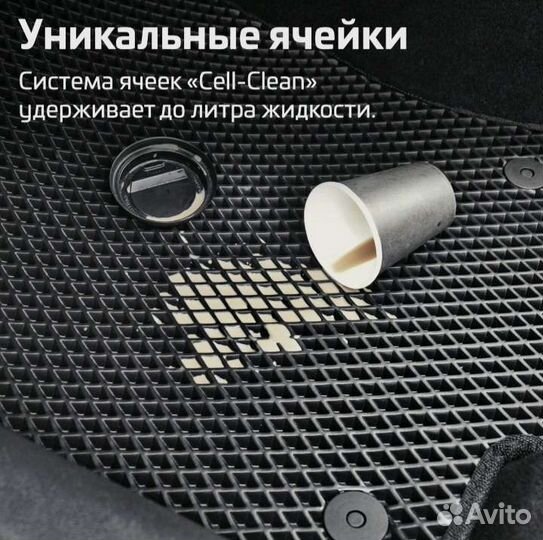 Эва Eva коврики на любое авто 2d, 3d с бортами