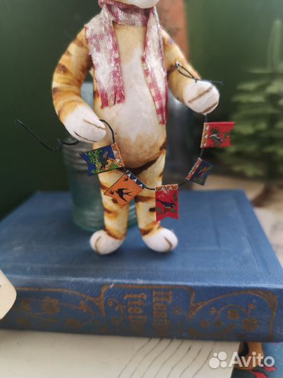 Елочная ватная игрушка Тигренок