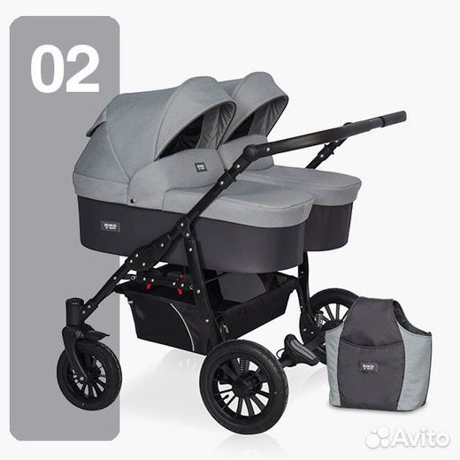 Коляска для двойни новая