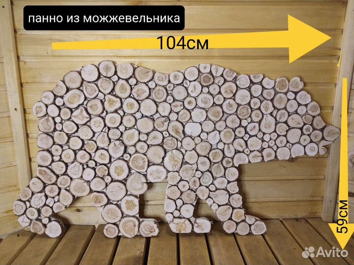 Панно из можжевельника