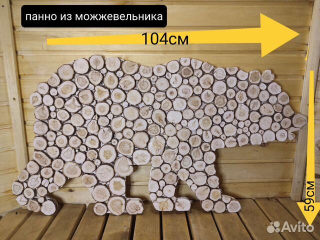 Панно из можжевельника