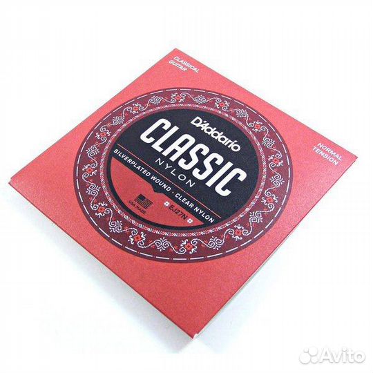 Нейлоновые струны для гитары D'addario EJ27N