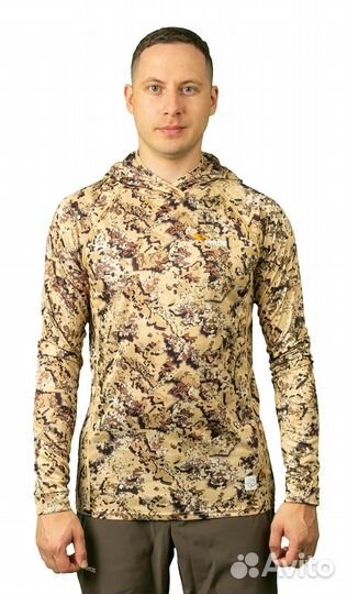 Лонгслив с капюшоном pride Ocelot (Оцелот)(камыш)