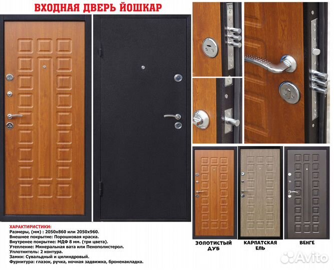 Двери входные металлические