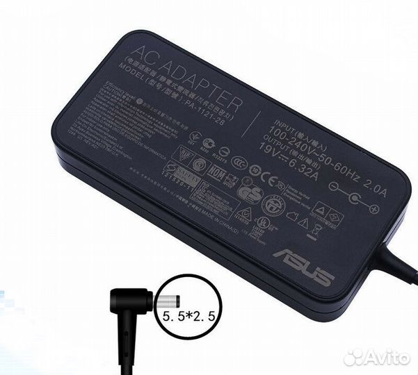 Блок питания для ноутбуков Asus 19V 6.32A (120W)