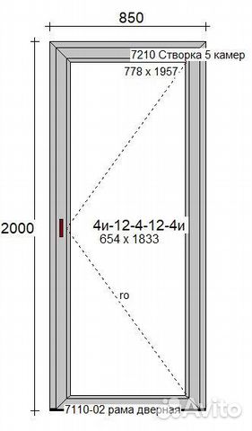Пластиковая балконная дверь в цвете антрацит