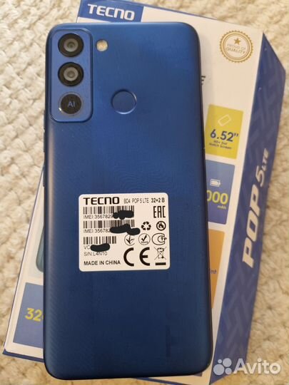 TECNO POP 5 LTE, 2/32 ГБ