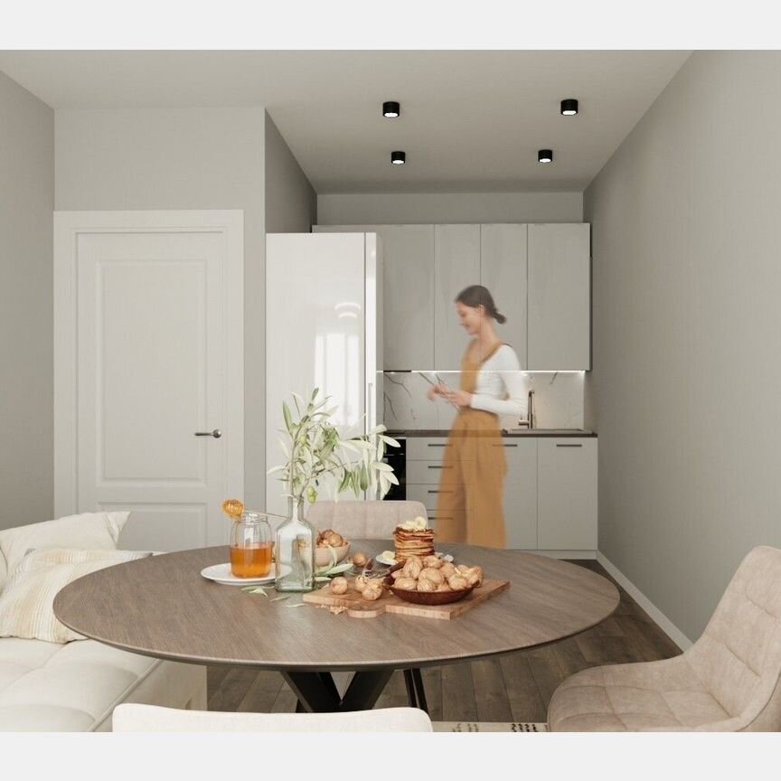 1-к. квартира, 43,8 м², 2/8 эт.