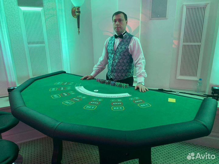 Крупье Покер Дилер Аренда Турнир Корпоратив