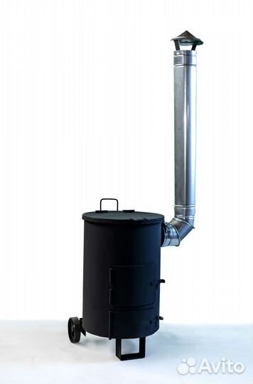 Печь для сжигания мусора Дымок-1 250 литров (3мм)