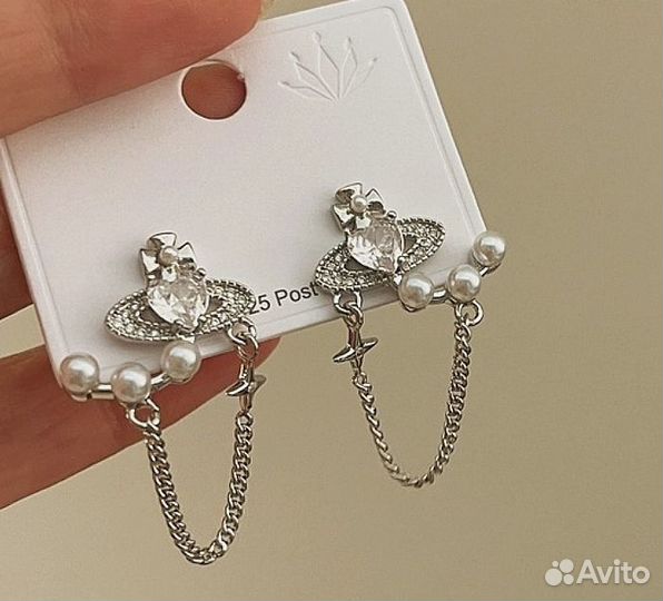 Серьги в стиле Vivienne westwood