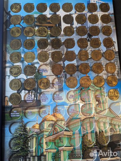 Монеты биметалл с альбомом
