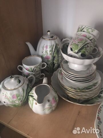 Кофейный сервиз лфз СССР ручная роспись