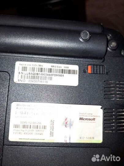 Нетбук acer aspire one