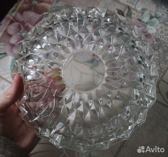 Хрустальная пепельница, Чехословакия, 1970-80 гг