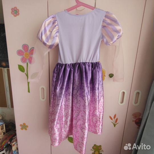 Платье Рапунцель 122-134 (5-8 лет)