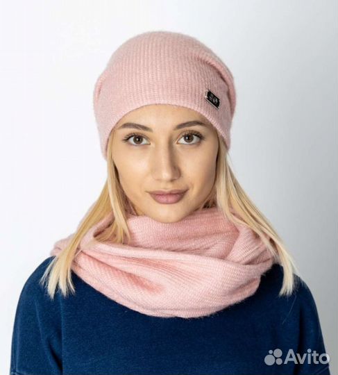 Комплекты (шапка + снуд) новые