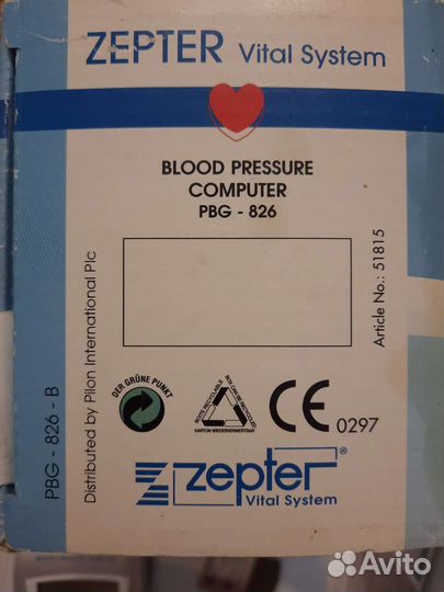 Тонометр zepter pgg-826 без манжеты на запчасти