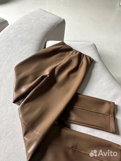 Брюки эко кожа Loro Pian*