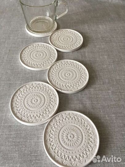 Подстаканник из гипса интерьерные подставки