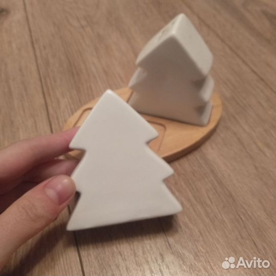 Солонка и перечница Елки