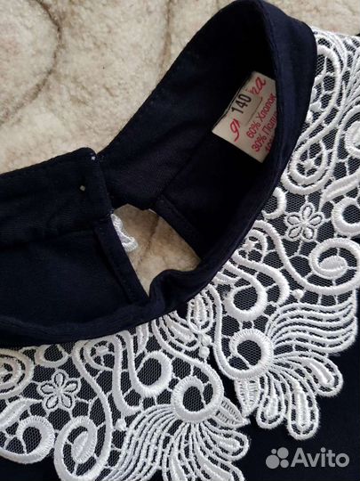 Блуза школьная, рост 140