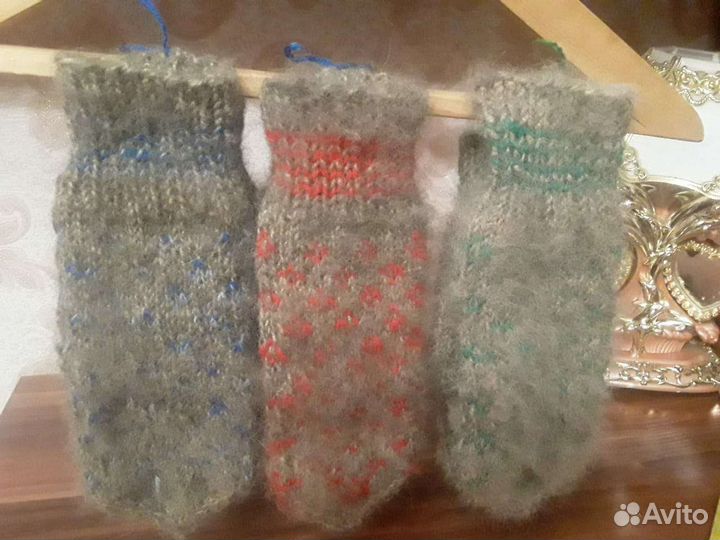 Варежки из собачьего пуха