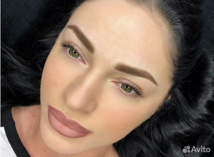 Напыление бровей век