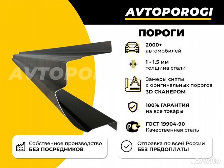 Ремонтные пороги Toyota Corolla (E100) Универсал