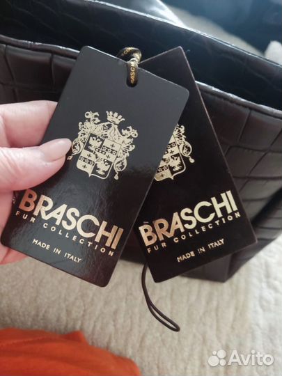 Торг Сумка Braschi соболь кожа новая