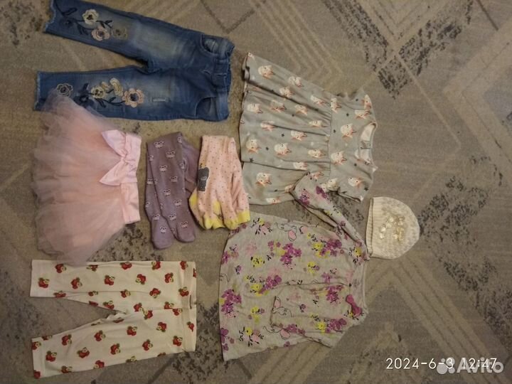 Фирменная одежда для девочки 86р