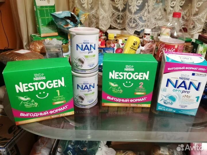 Детская молочная смесь и каши молочные безмолочные