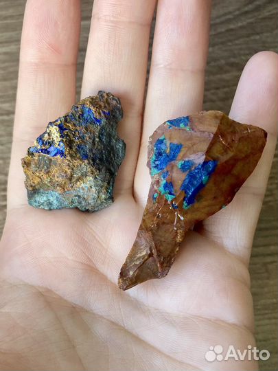 Азурит Азуромалахит минерал камень