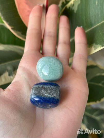 Набор натуральных камней лазурит авантюрин