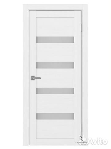 Дверь межкомнатная Оптима Порте 505, белый лед