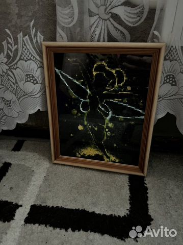 Картина 20х25, алмазная мозайка «Фея Тинкербелл»