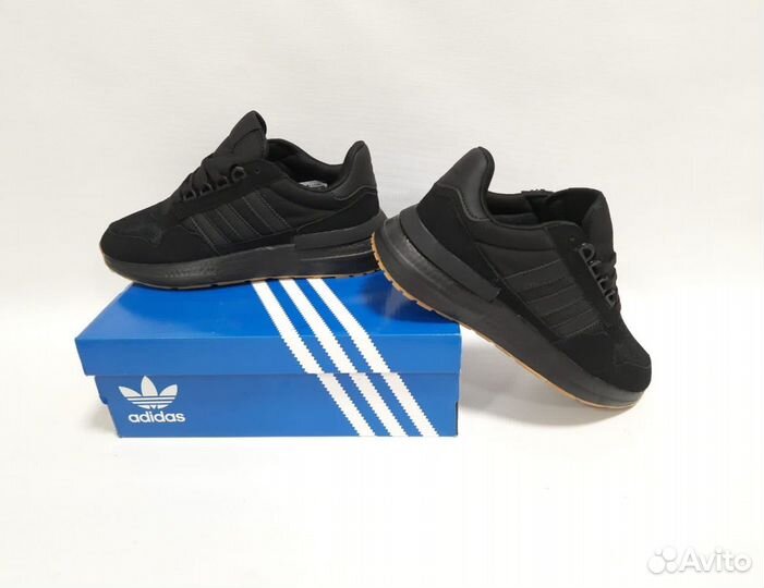 Кроссовки Adidas бег 40-45 артикул 50 чёрный