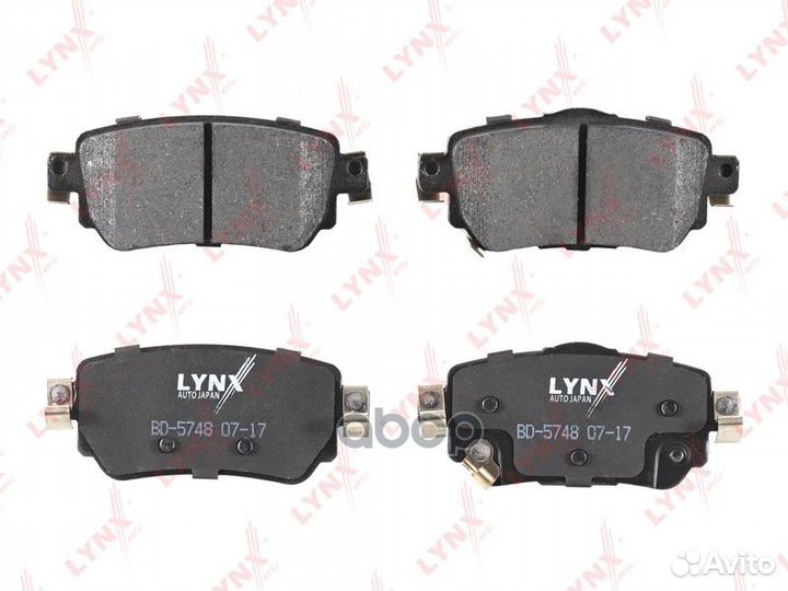 Колодки тормозные дисковые зад BD5748 lynxauto