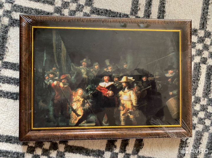 Картина Ночной дозор Рембрандт 14,5х21