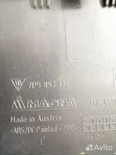 Накладки на торпедо боковые левые Porsche Cayenne