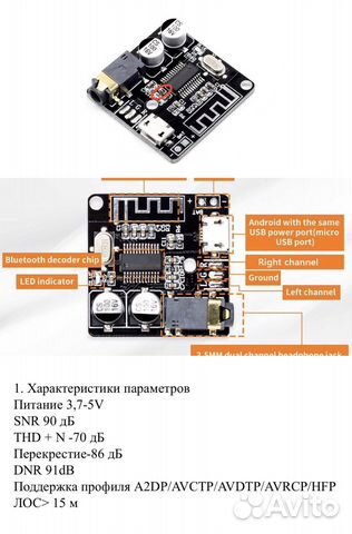 Аудио модули bluetooth 5.0