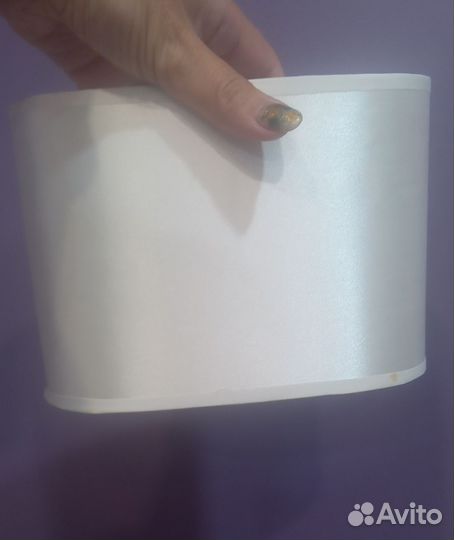 Абажур плафон шёлковый белый новые