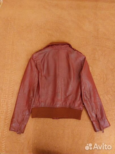 Куртка кожаная натуральная женская Mango M(46-48)
