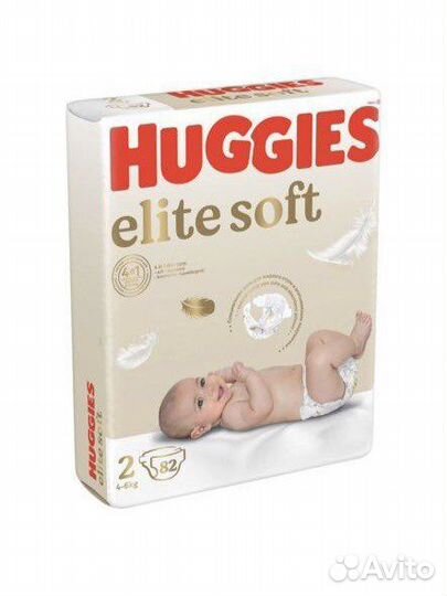 Подгузники Huggies Elite Soft 2