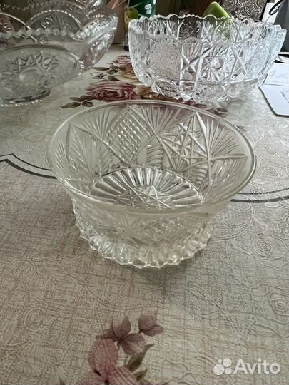 Хрустальная ваза набор