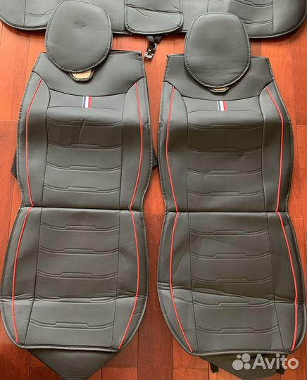 Чехлы автомобильные из экокожи комплект новые