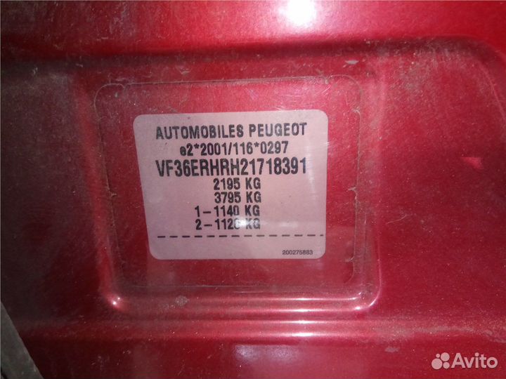 Разбор на запчасти Peugeot 407