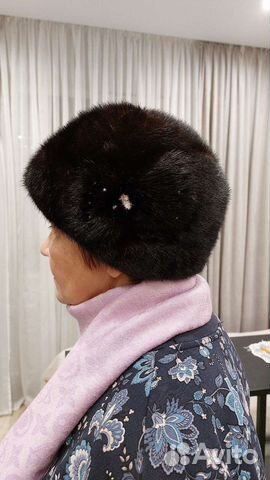 Шапка норковая женская р. 54-56