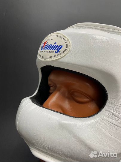 Бамперный Шлем Winning white