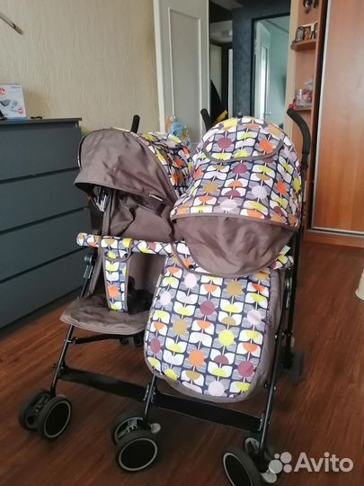 Прогулочная коляска для двойни или погодок